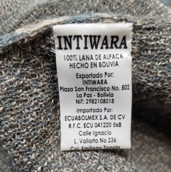 Intiwara Alpaca Button Down Sweater One of a Kind Small - Picture 4 of 6
